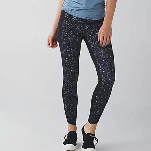 Lululemon Beyond Boundaries Black Butterfly Texture Mink Berry Leggings Size 6 - Picture 2 of 12